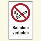Rauchen verboten Kombischild, P002